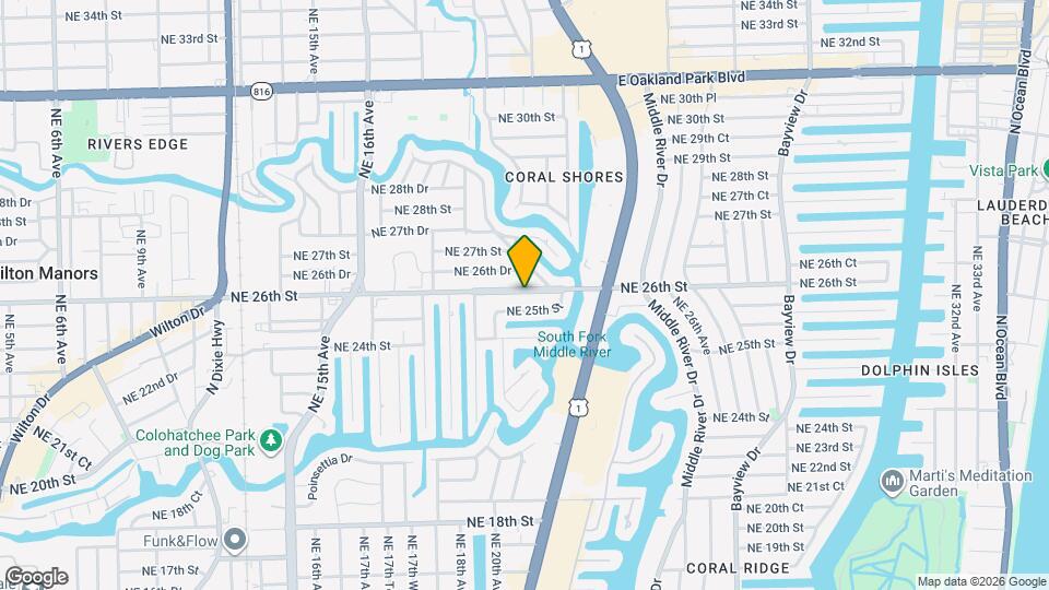 2036 NE 26th St Map and Location Details