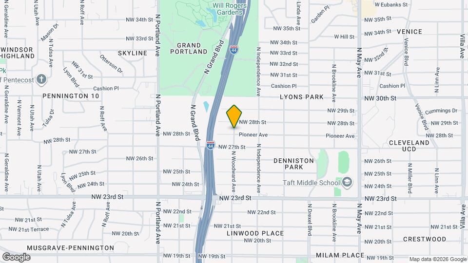 2832 N Woodward Ave Map and Location Details