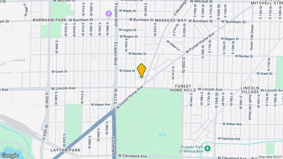 2237 S Muskego Ave Map and Location Details