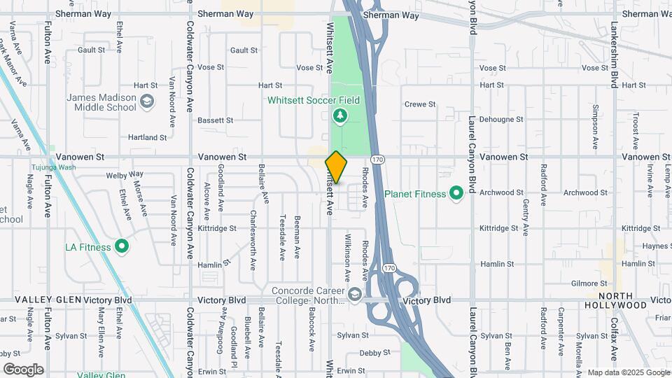 6700 Whitsett Ave Map and Location Details