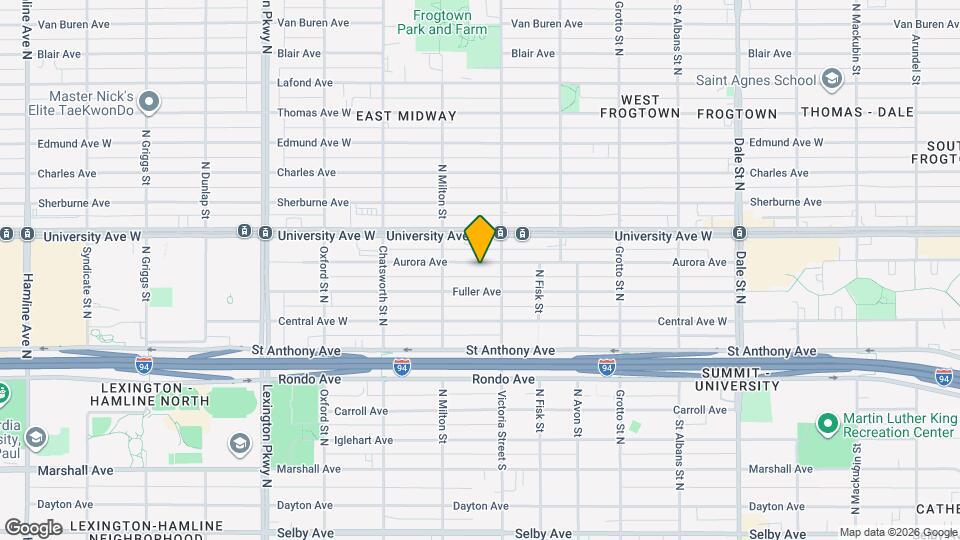 882 Aurora Ave Map and Location Details