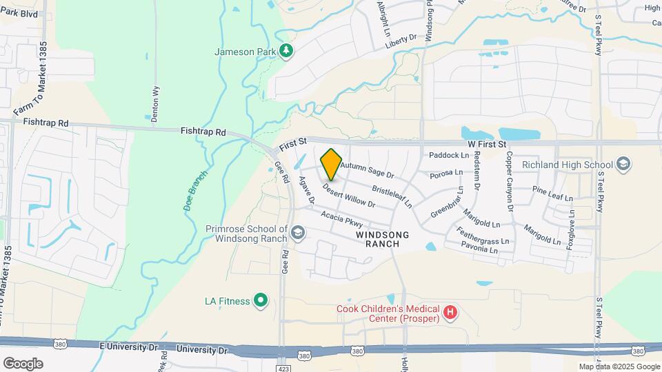 4640 Desert Willow Dr Map and Location Details