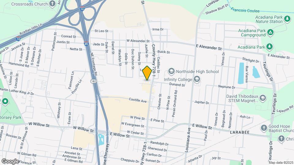 104 Nouveau Ln, Unit Unit 1 Map and Location Details