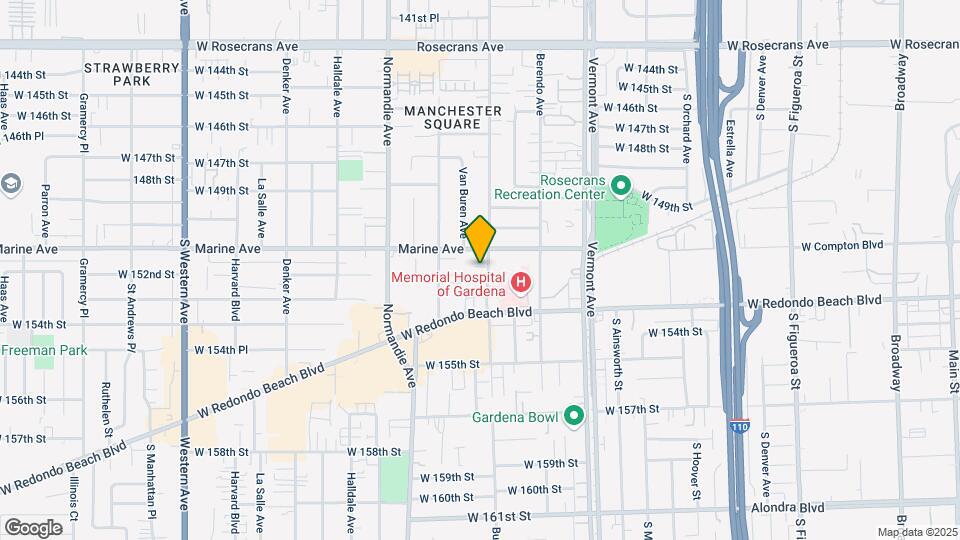 15127 S Budlong Ave Mapa y Detalles de la Ubicación