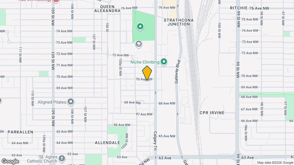 10425-10470 70 Ave NW Map and Location Details