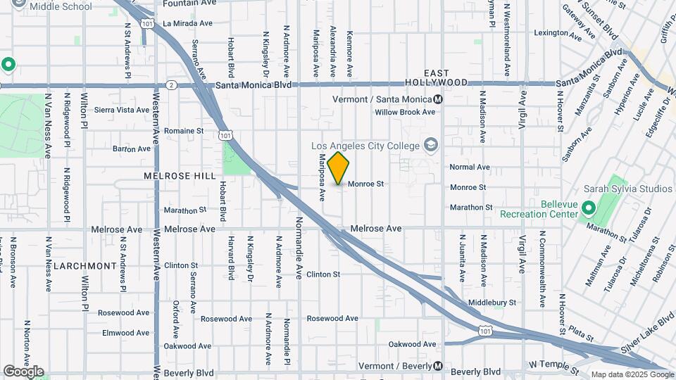 767 N Alexandria Ave Map and Location Details