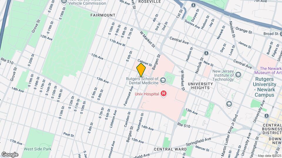 Newark-University Heights Multifamily Map and Location Details