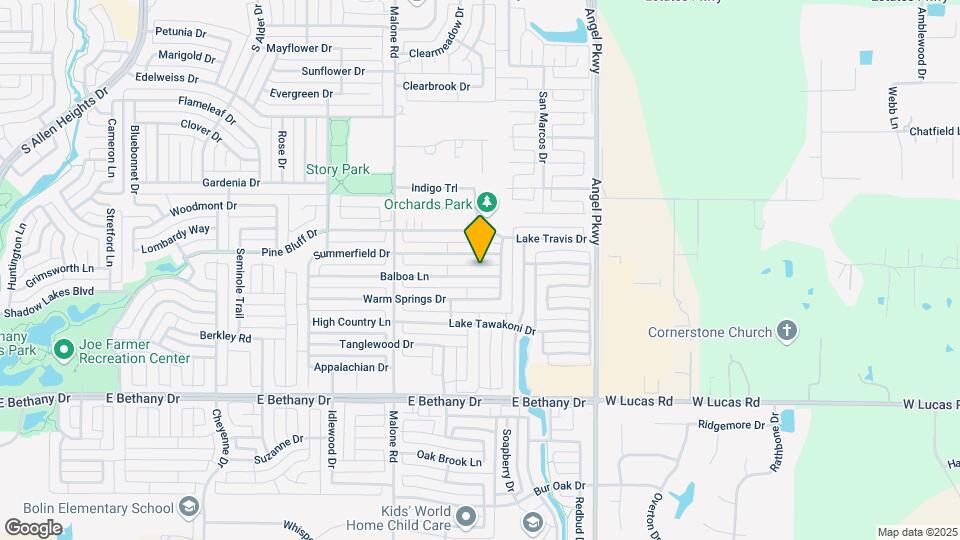 1701 Balboa Ln Map and Location Details