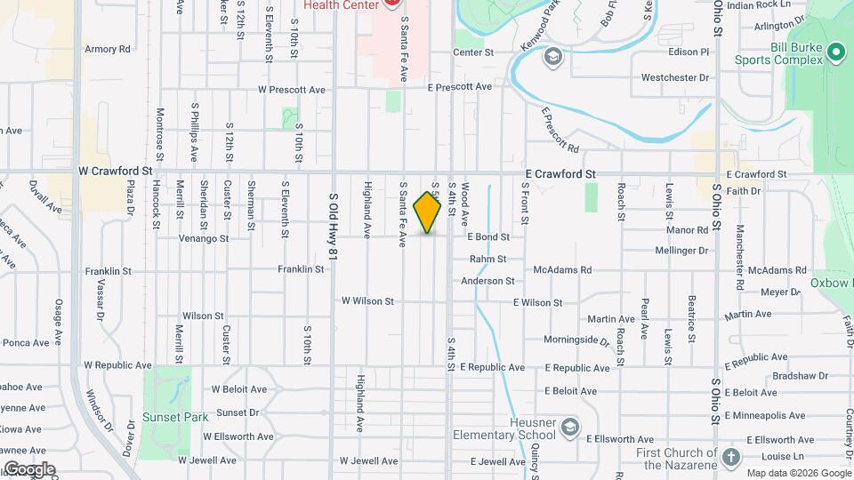 800 S 5th St Mapa y Detalles de la Ubicación