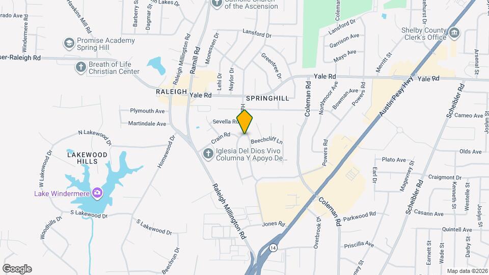 3378 Fairbanks St Map and Location Details