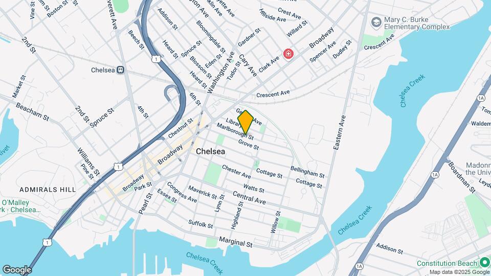73 A Marlborough St, Unit 3 Map and Location Details