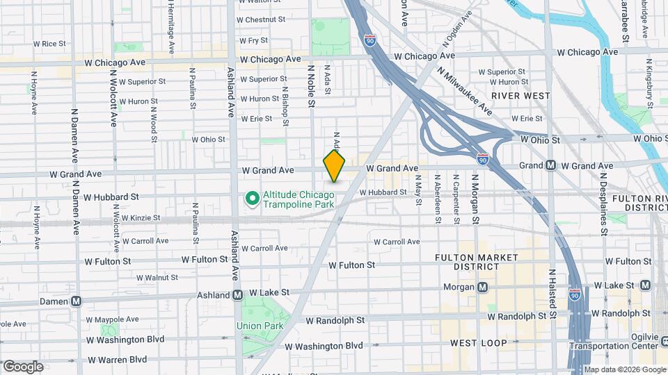 1350 W Hubbard St, Unit J01P Mapa y Detalles de la Ubicación