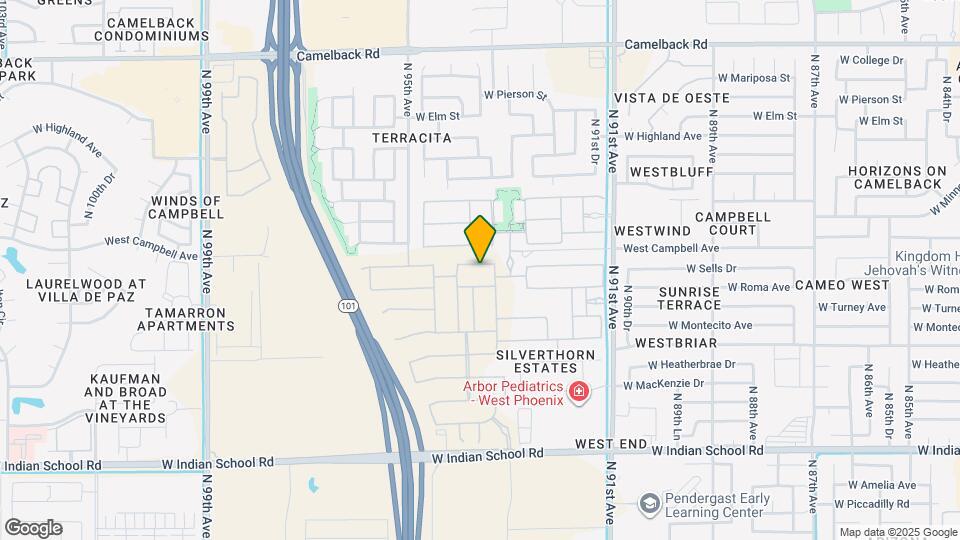 9329 W Sells Dr Map and Location Details