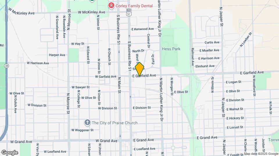 309 E Garfield Ave Map and Location Details