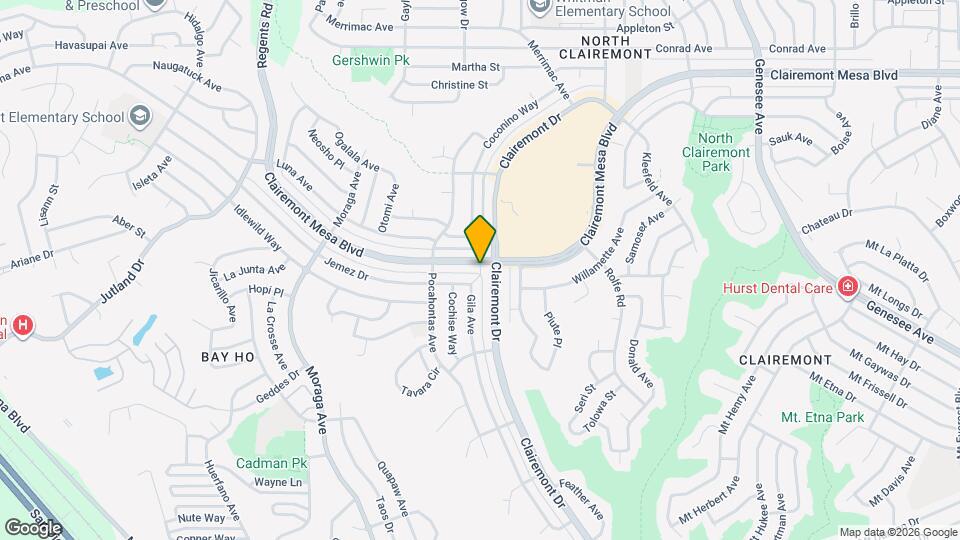 3751 Clairemont Mesa Blvd Map and Location Details