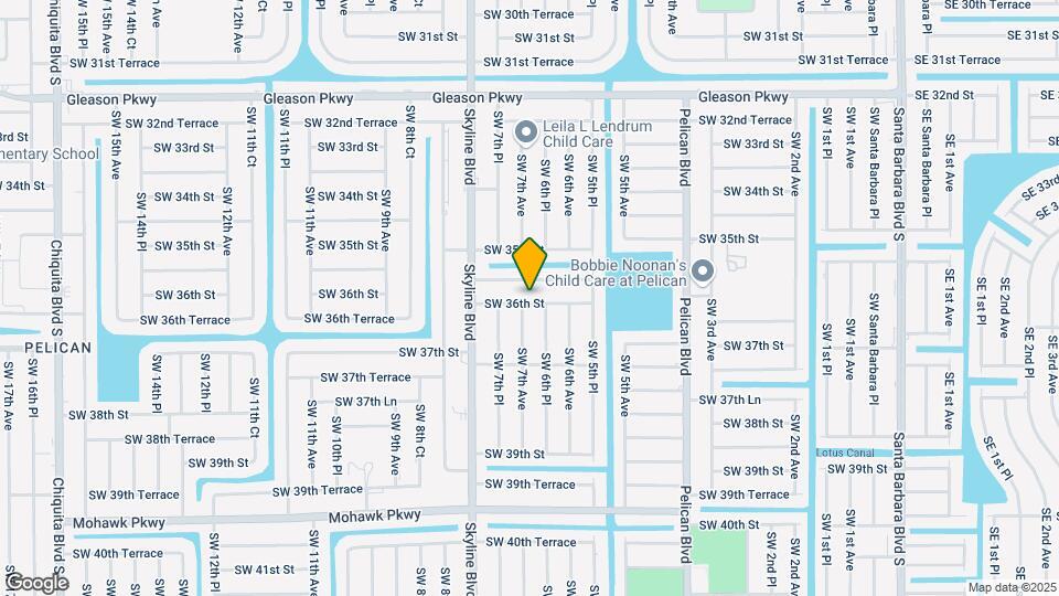 625 SW 36th St Map and Location Details