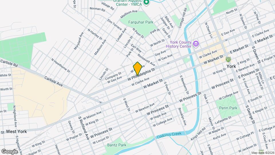 500 W Philadelphia St Mapa y Detalles de la Ubicación
