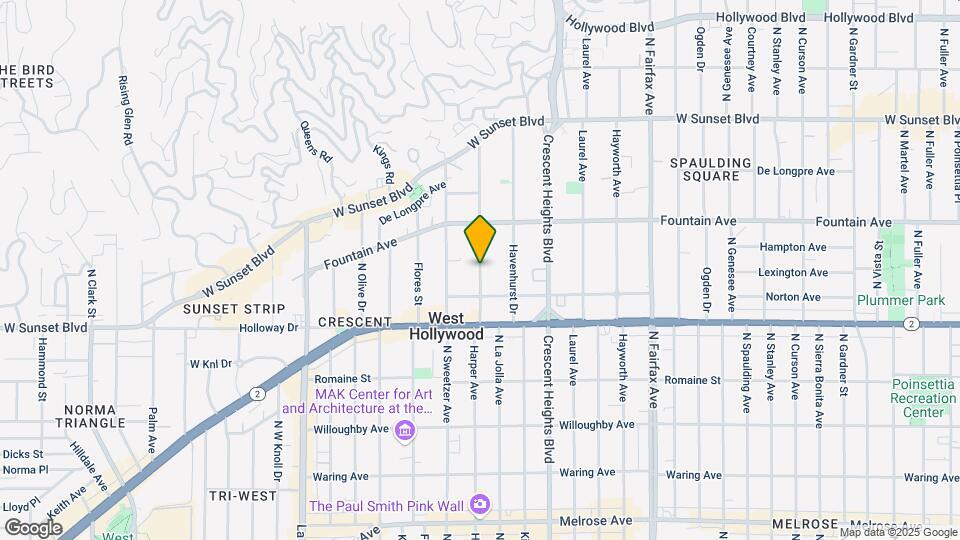1235 N Harper Ave Map and Location Details
