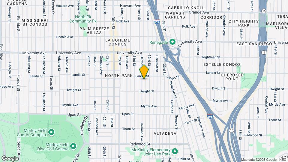 3665 Herman Ave Mapa y Detalles de la Ubicación