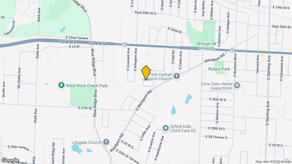 2521 S Evanston Ave Map and Location Details