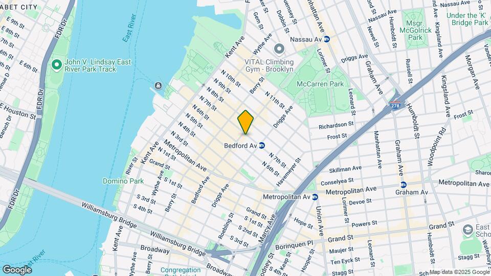 187 Bedford Ave Map and Location Details