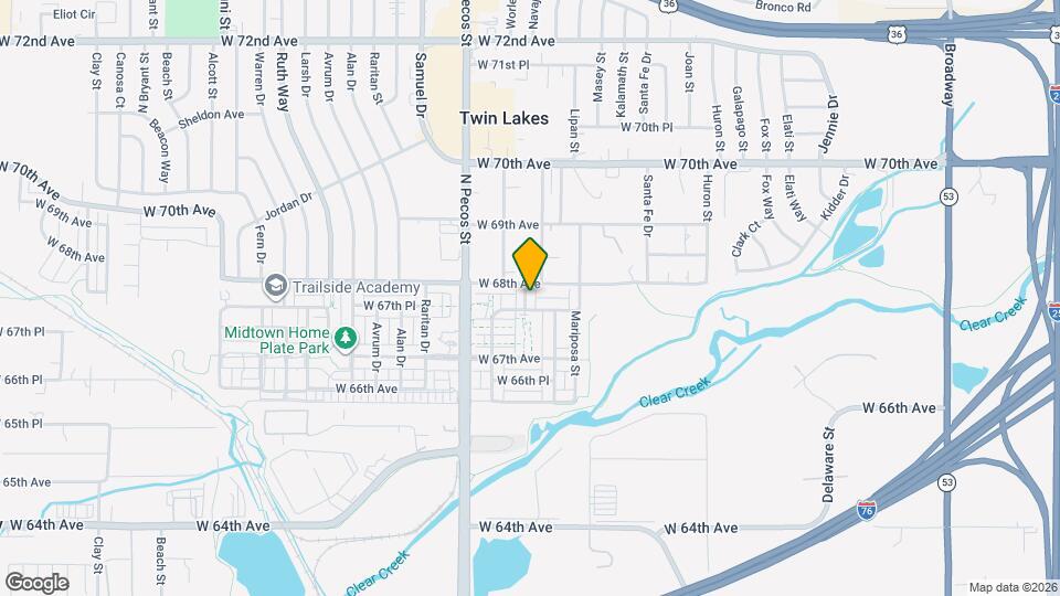 6784 Navajo St Mapa y Detalles de la Ubicación
