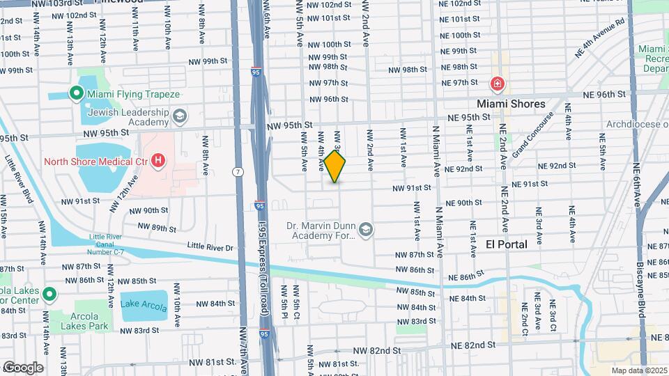 9100 NW 3rd Ave Map and Location Details