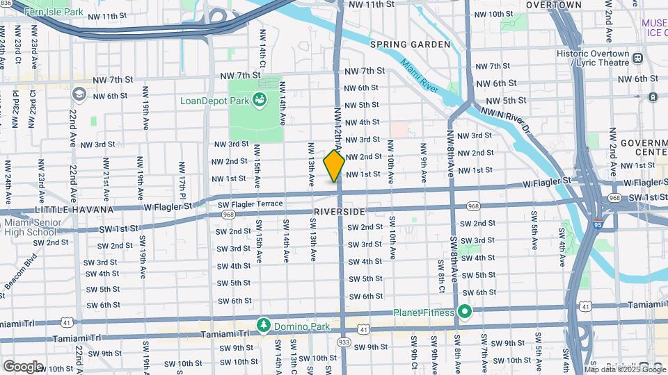 1203 W Flagler St Map and Location Details
