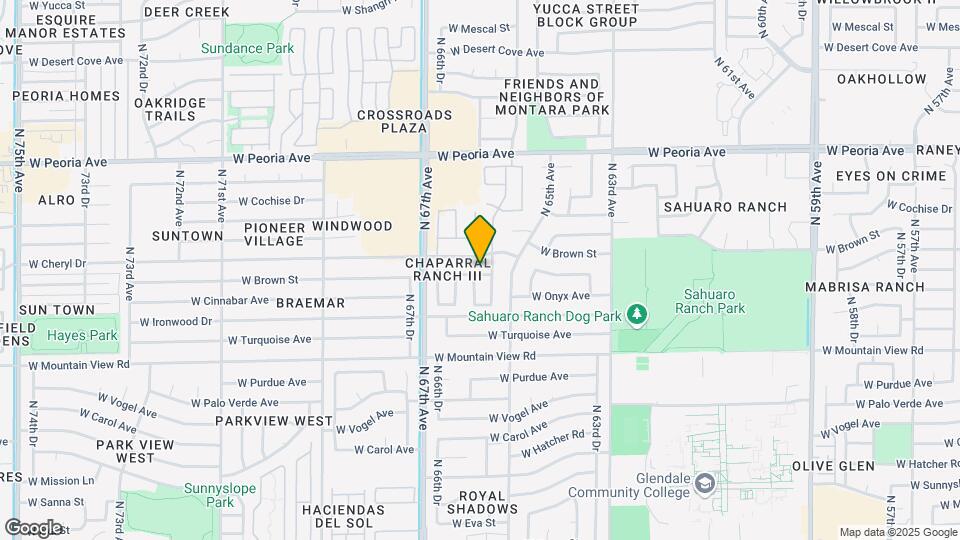 6530 W Cinnabar Ave Mapa y Detalles de la Ubicación