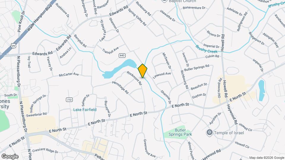 105 Rockmont Rd Map and Location Details