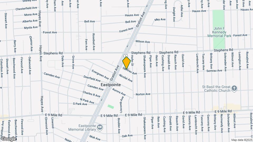16258 Semrau Ave Map and Location Details