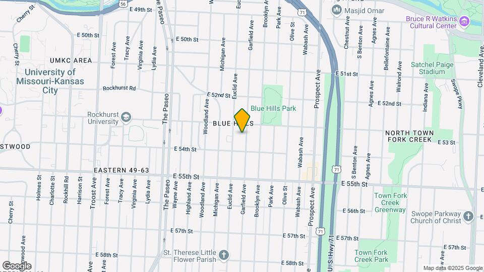 5318 Garfield Ave Map and Location Details