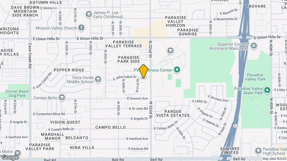 3128 E Charleston Ave Map and Location Details