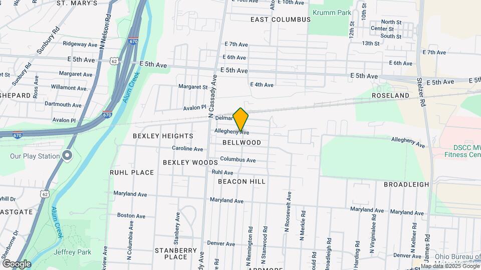 2749 Allegheny Ave Map and Location Details