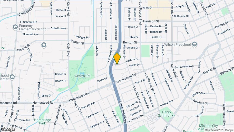 2434 Patricia Drive Mapa y Detalles de la Ubicación