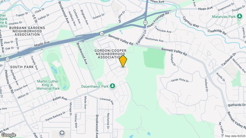 1386 Gordon Ln Map and Location Details