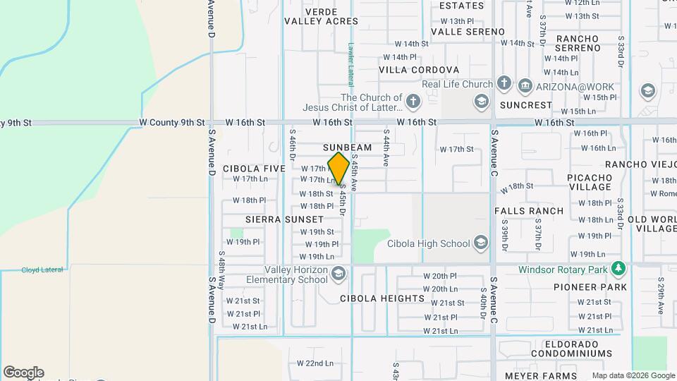 4544 W 18th St Map and Location Details