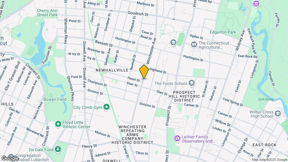 593 Winchester Ave Map and Location Details