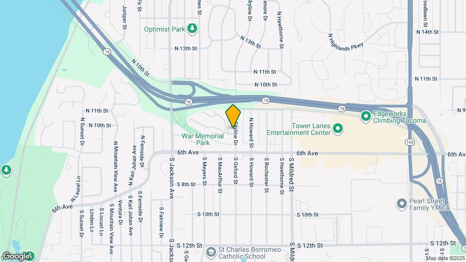 630 N Skyline Dr Map and Location Details