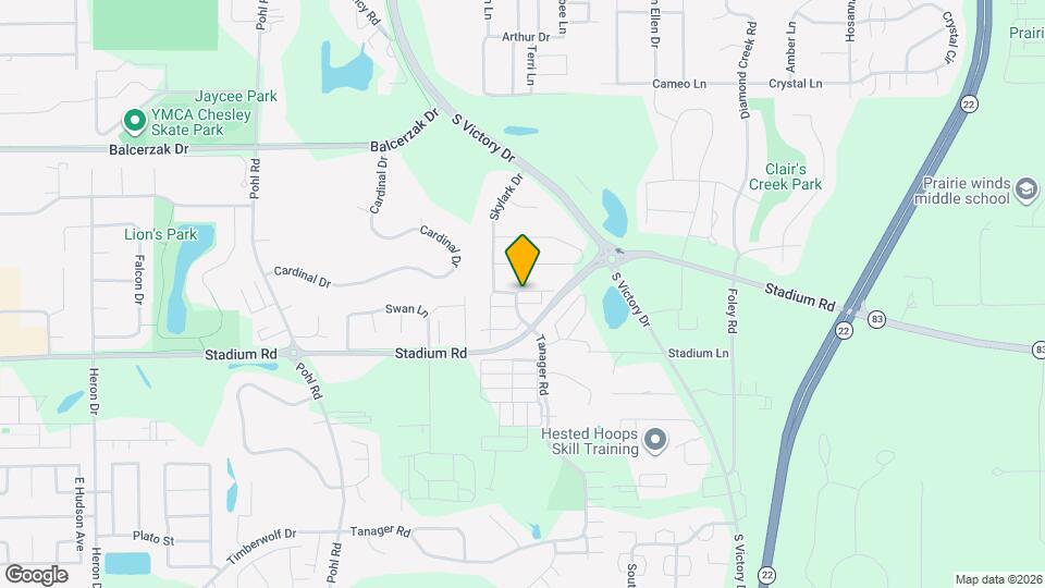 529 E Skylark Trail Map and Location Details