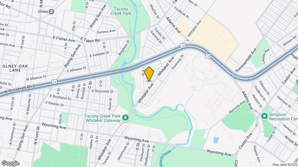 5028 Whitaker Ave Map and Location Details