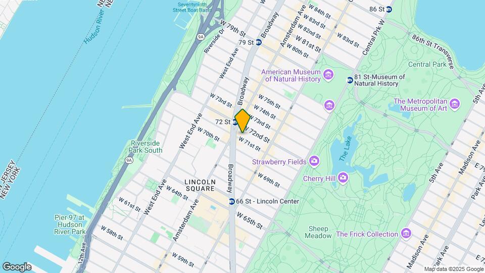 165 W 71st St Mapa y Detalles de la Ubicación