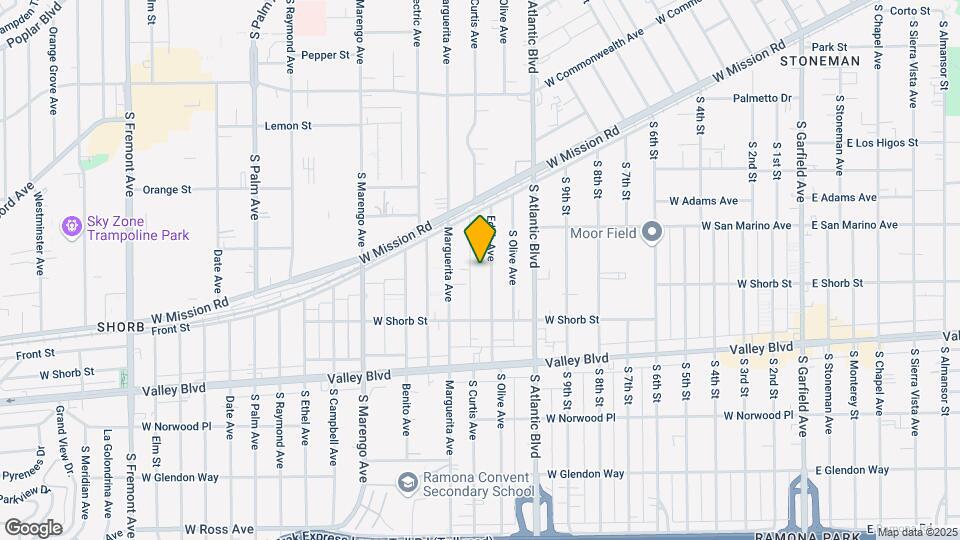 925 Edith Ave Mapa y Detalles de la Ubicación