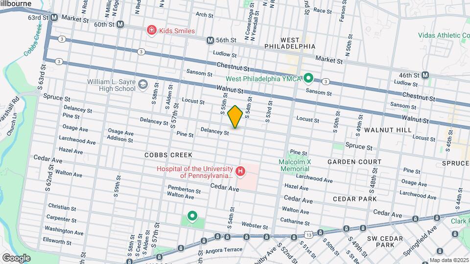 5427 Delancey St Map and Location Details