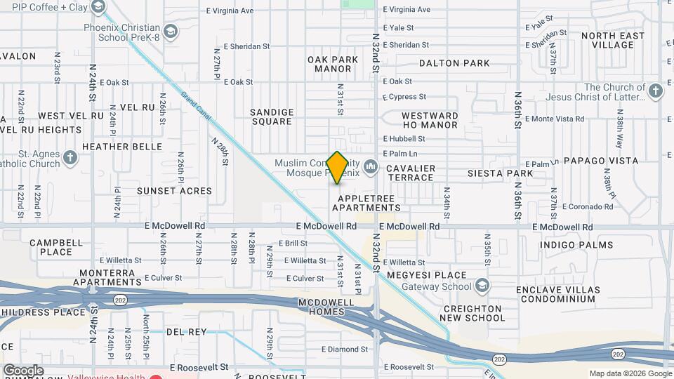 1802 N 31st Pl Map and Location Details