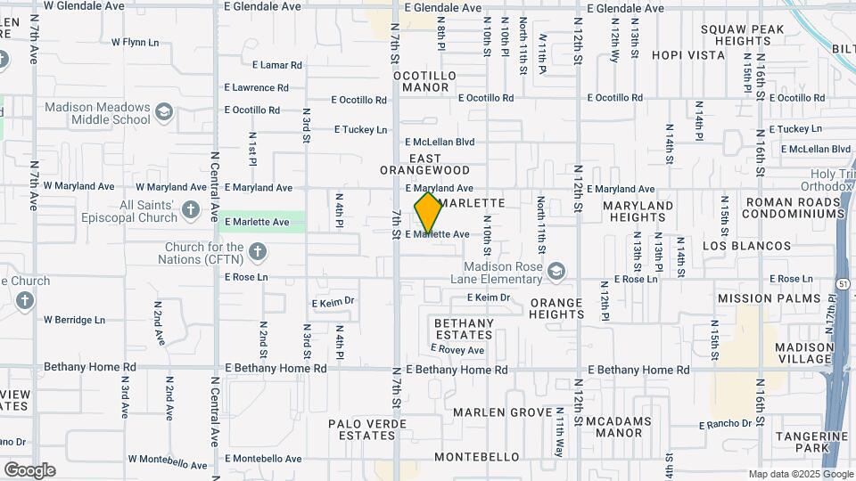 733 E Marlette Ave Map and Location Details