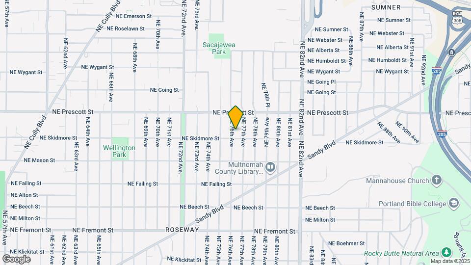 4322 NE 76th Ave Map and Location Details