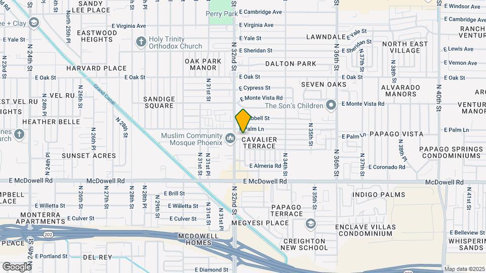 3212 E Granada Rd Map and Location Details