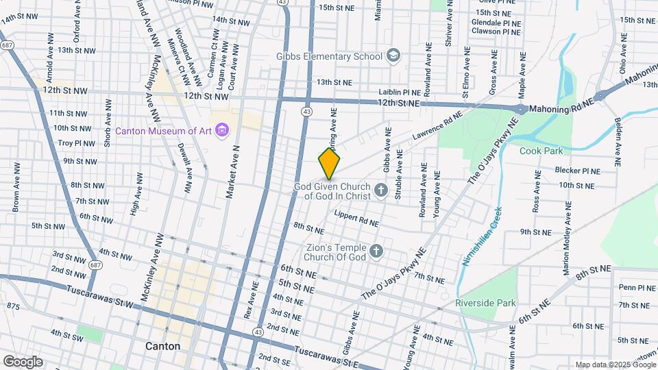 919 Spring Ave NE Map and Location Details