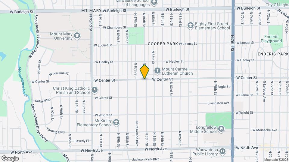 8605 W Center St Mapa y Detalles de la Ubicación
